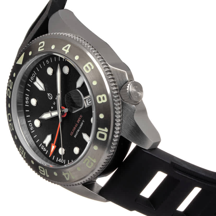 Nautis Global Dive Black Dial Mens Watch 18093R-C
