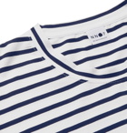 NN07 - Kurt Striped Cotton-Jersey T-Shirt - Blue