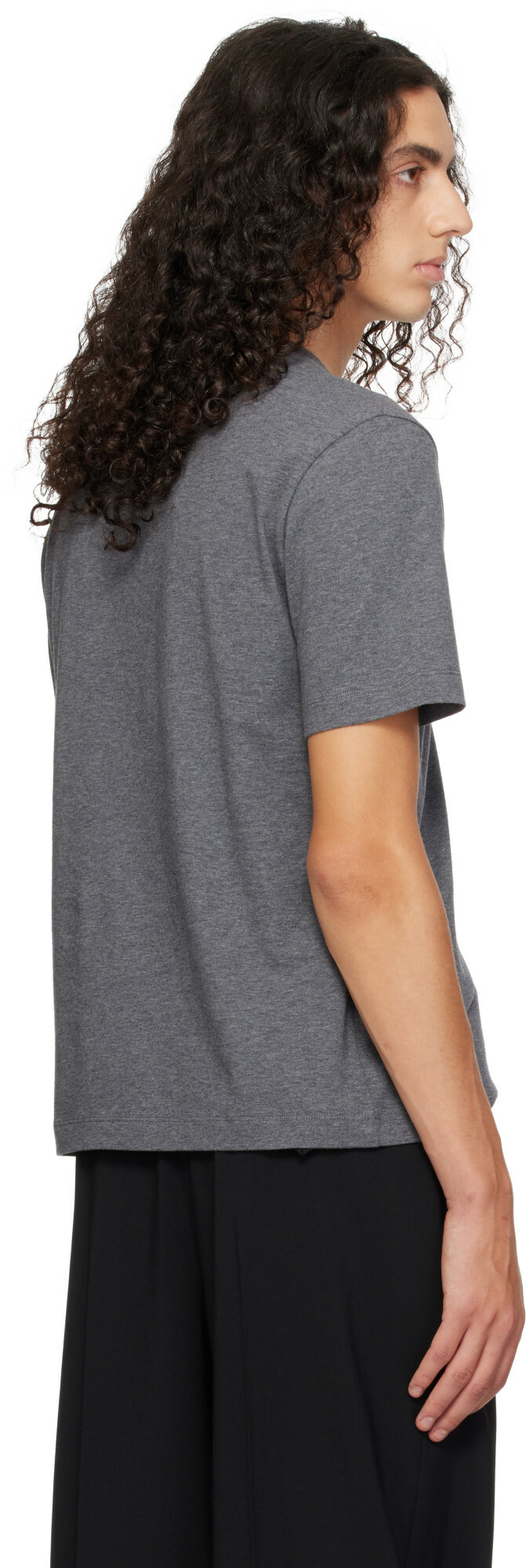 Lanvin Gray 'Lanvin' Ribbon T-shirt