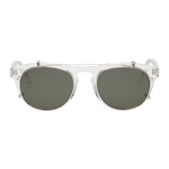 Photo: Han Kjobenhavn Transparent and Silver Timeless Clip-On Sunglasses