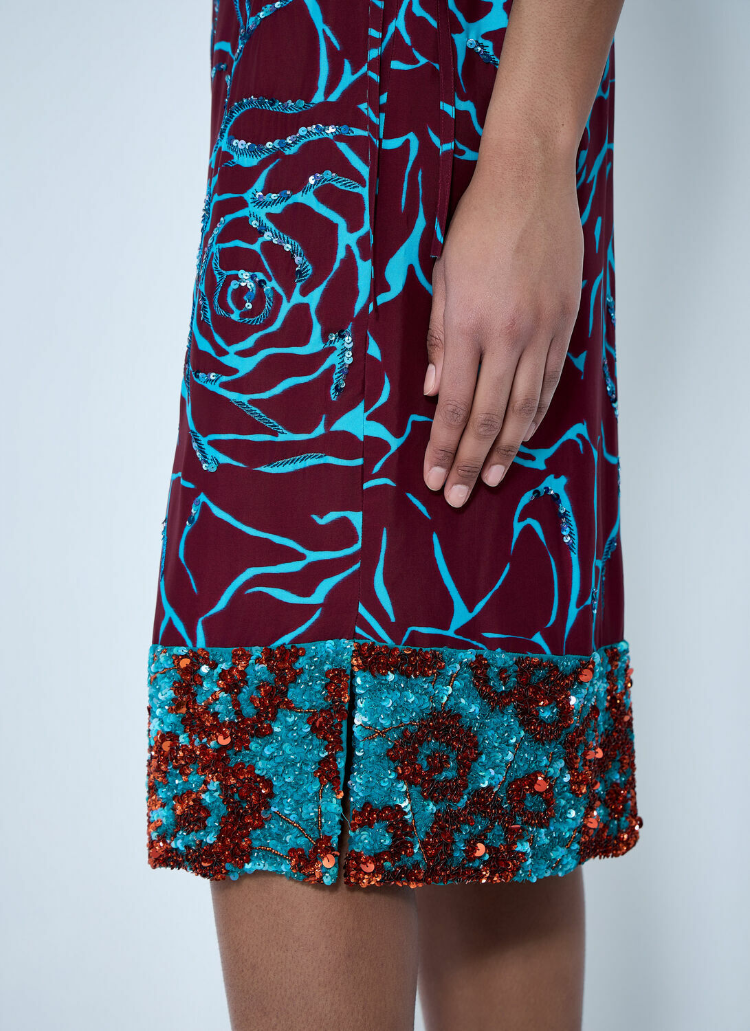 Dries Van Noten Embroidered Midi Skirt