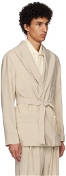 LEMAIRE Off-White Belted Blazer
