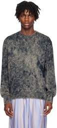 Acne Studios Navy Embroidered Sweater