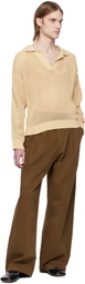 CMMN SWDN Brown Chico Elasticated Trousers