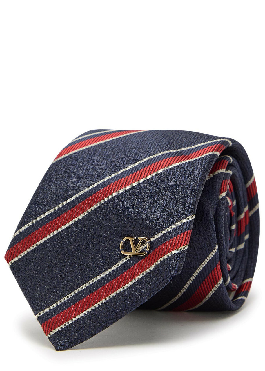 Valentino Garavani Striped Silk tie - Multicoloured 1 - One Size