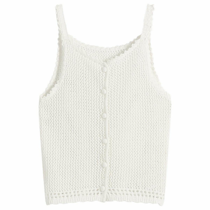 Photo: DUNST Women's Knit Vest Top in Ivory