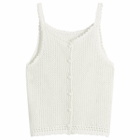 DUNST Women's Knit Vest Top in Ivory