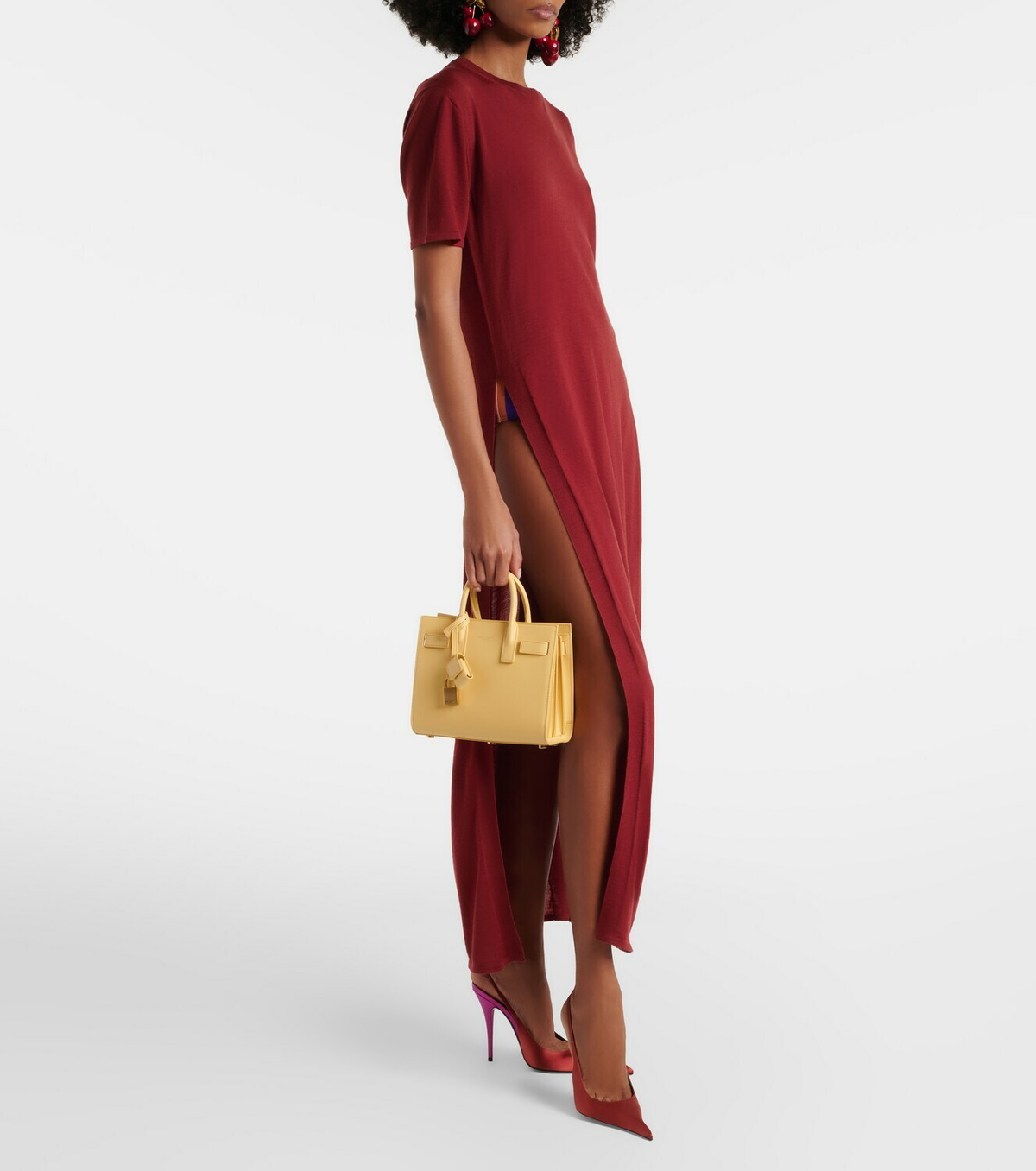Saint Laurent Sac De Jour Nano leather top-handle bag