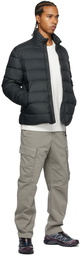 C.P. Company Grey Down Stand Collar Puffer Jacket