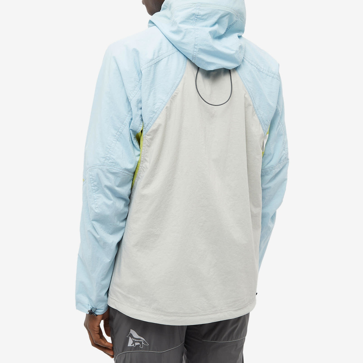 And Wander x Maison Kitsuné Hiking Jacket in Light Blue and Wander