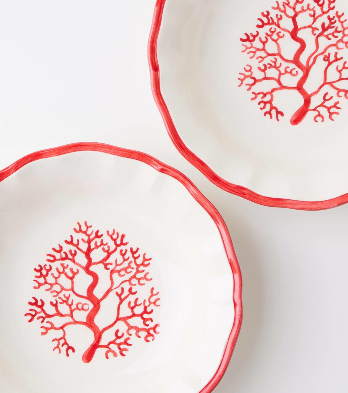 Les-Ottomans Coral set of 4 ceramic bowls