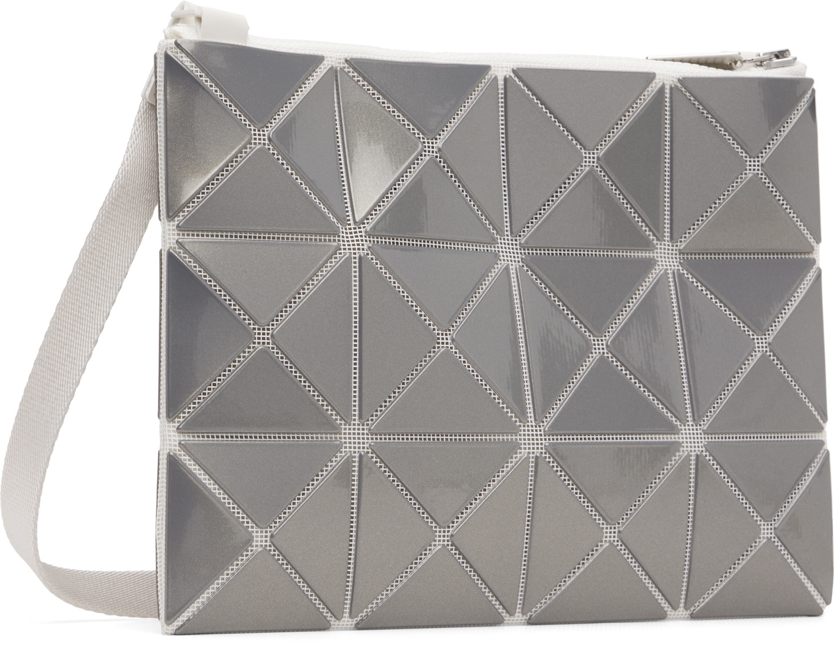 BAO BAO ISSEY MIYAKE Gray Lucent Metallic Messenger Bag