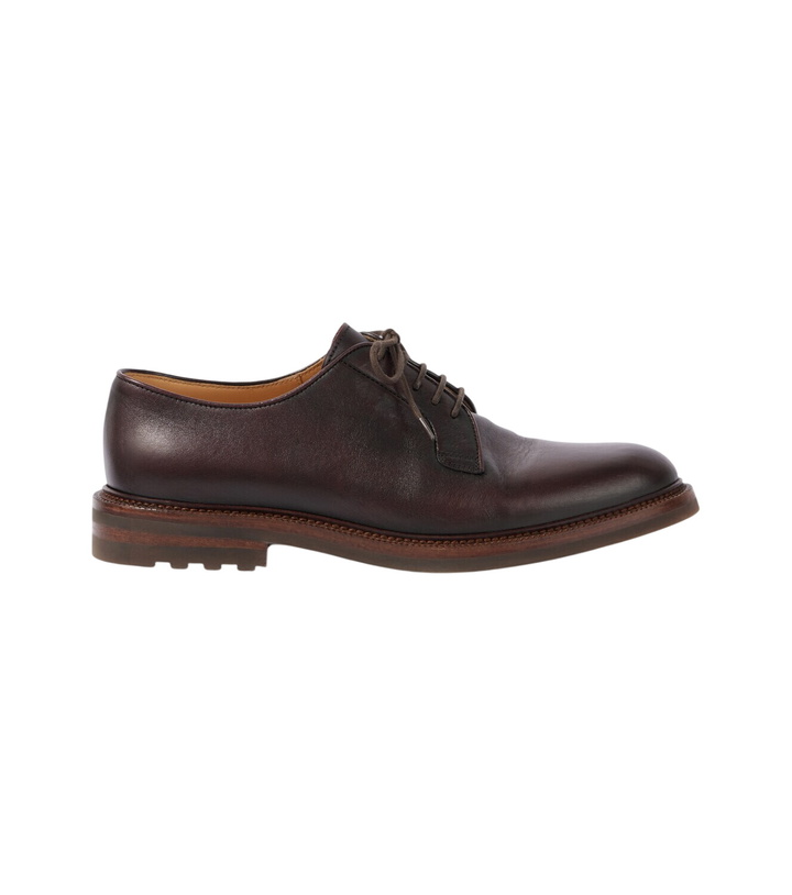 Photo: Brunello Cucinelli Leather Derby shoes