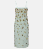 Costarellos Palla embellished lace and tulle midi dress