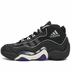 Adidas Men's CRAZY 98 Sneakers in Core Black/Core White/Collegiate Purple