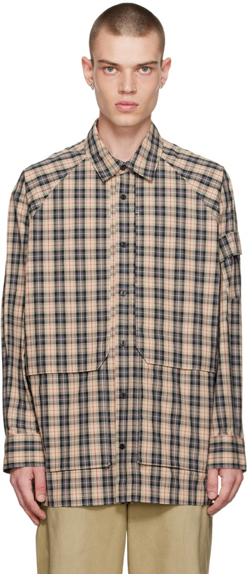 Photo: meanswhile Beige Check Shirt