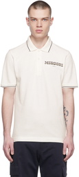 Missoni Off-White Short Sleeve Polo