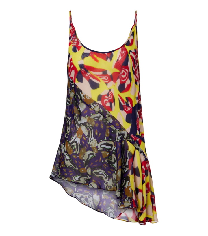 Photo: Dries Van Noten Printed asymmetric top
