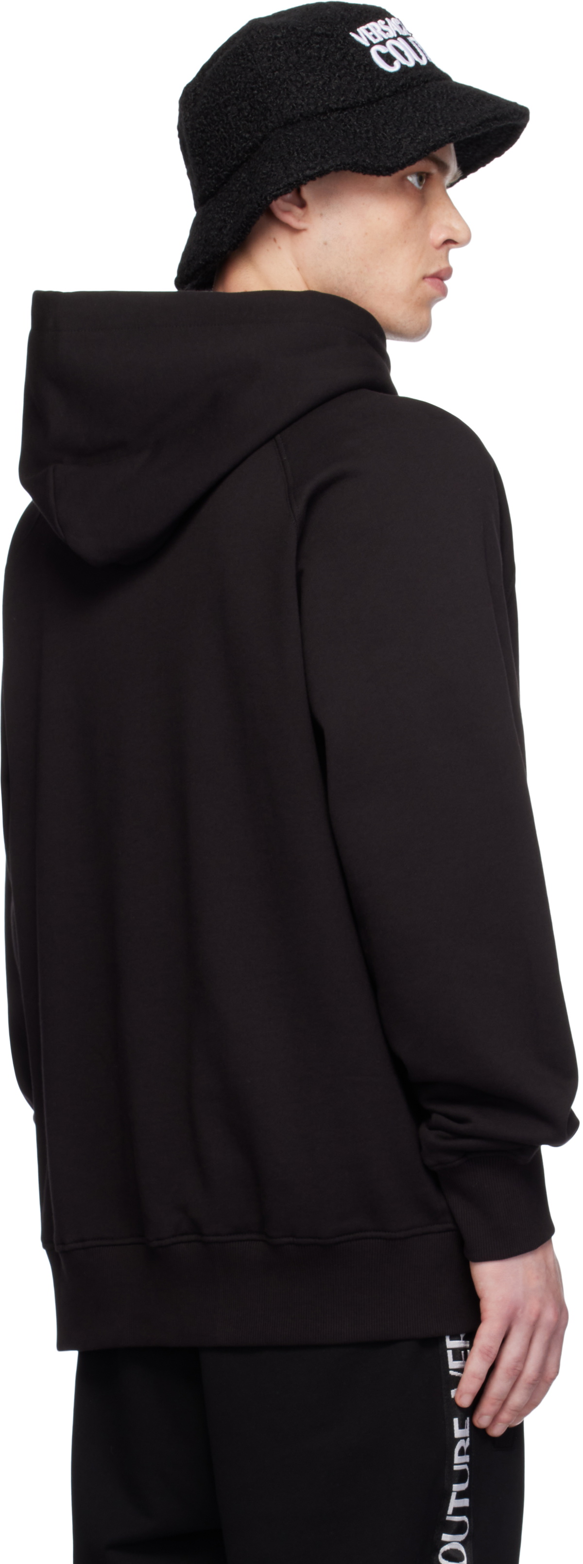 Versace Jeans Couture Black Logo Swan Hoodie