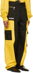 Hood by Air Black & Yellow Veteran Utility Cargo Pants