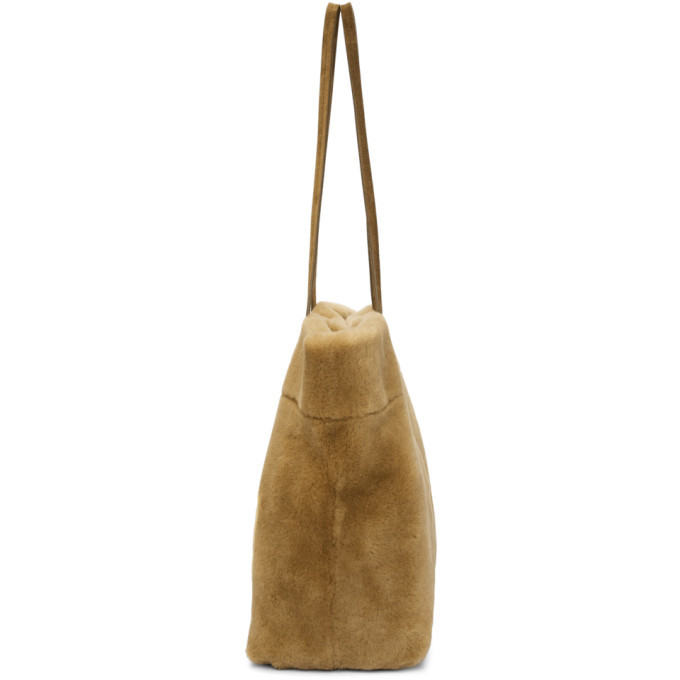 【SALE】 ◆MIUMIU◆ Shearling Tote bag トートバッグ Miu Miu Tan Shearling Logo Tote Miu Miu