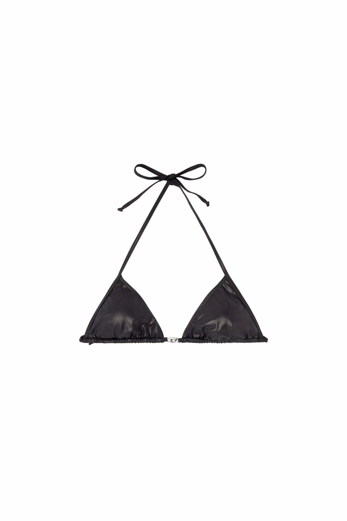Diesel Triangle bikini top in shimmery fabric - Bras Womens in Black
