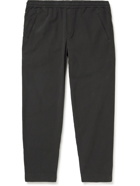 Folk - Assembly Slim-Fit Tapered Cotton-Twill Drawstring Trousers - Gray