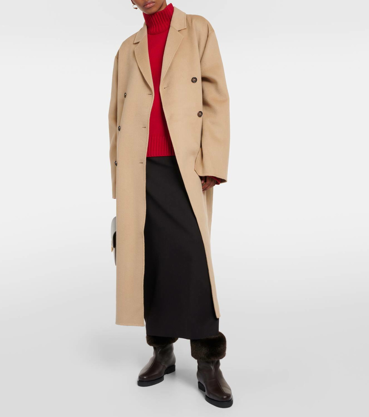 Toteme The Off-Duty faux fur-lined leather boots