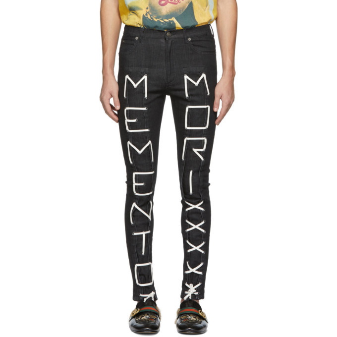 Photo: Gucci Black Memento Mori Skinny Jeans