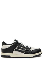 Amiri Skel Panelled Leather Sneakers Black