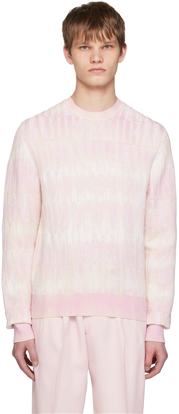 Photo: AMIRI Pink Repeat Sweater