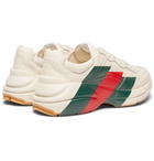 Gucci - Rhyton Striped Leather Sneakers - Men - Off-white