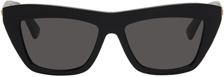 Photo: Bottega Veneta Black Cat-Eye Classic Sunglasses