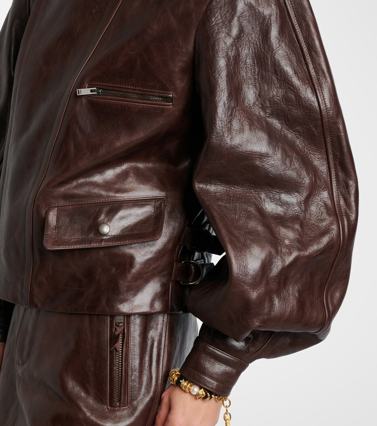 Saint Laurent Leather biker jacket