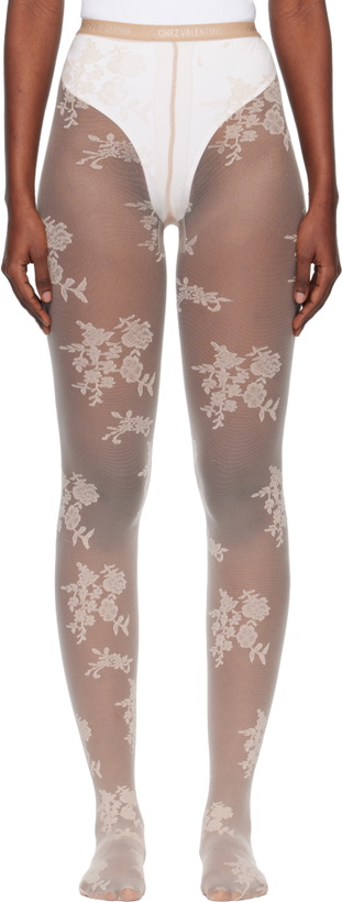 Photo: Valentino Beige Lycra Tights