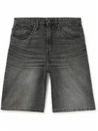 Guess USA - Gusa Vintage Wide-Leg Denim Shorts - Black