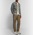 John Elliott - Thumper III Distressed Paint-Splattered Denim Jacket - Men - Indigo