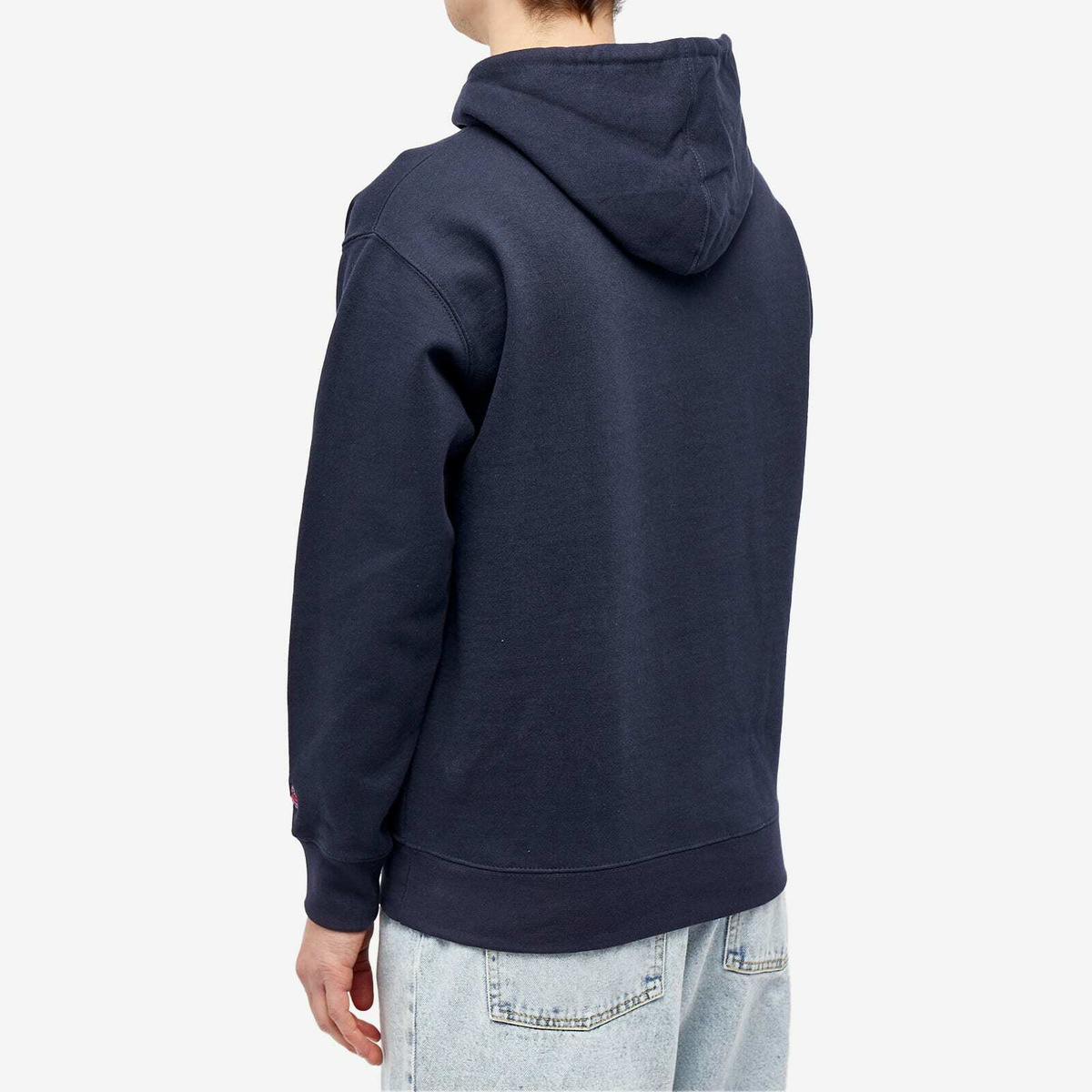 Creepz Men's Tagged Collegiate Hoodie in Navy