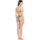 BALMAIN Black & White Bandeau Bikini