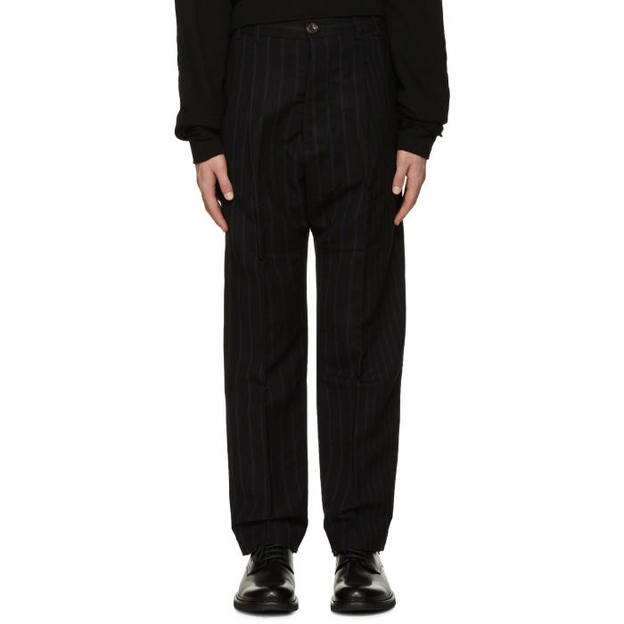 Photo: Song for the Mute Black Striped Baggy Trousers