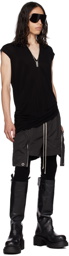 Rick Owens Black Deep V-Neck T-Shirt