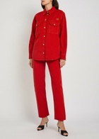 Blaze Milano Berber Denim Overshirt Red