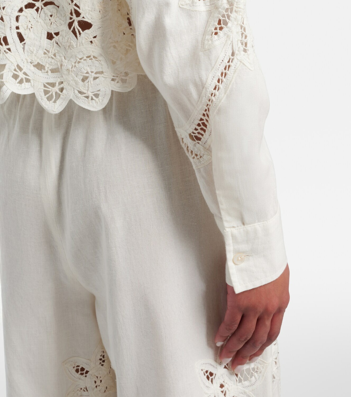 Veronica Beard Aderes cotton and linen shirt