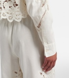 Veronica Beard Aderes cotton and linen shirt