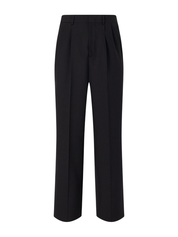 Photo: Jil Sander - Straight-Leg Pleated Virgin Wool Trousers - Black
