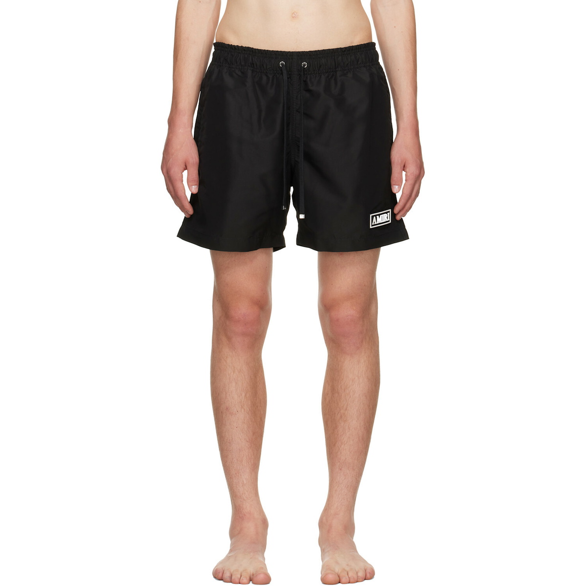 Amiri Black Thrasher Denim Shorts Amiri