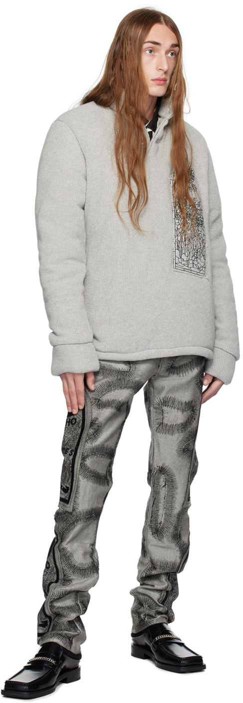 Who Decides War Gray Puffed Polo