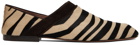 Wales Bonner Black & Beige Flat Loafers