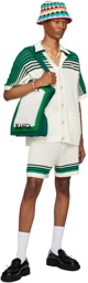 Casablanca White & Green Tennis Shirt