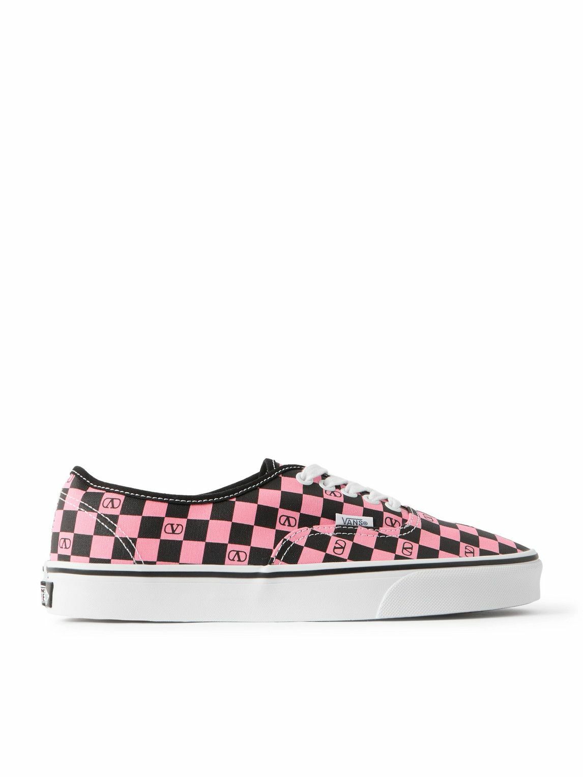 Valentino Garavani Pink Vans Edition VLogo Checkerboard Sneakers